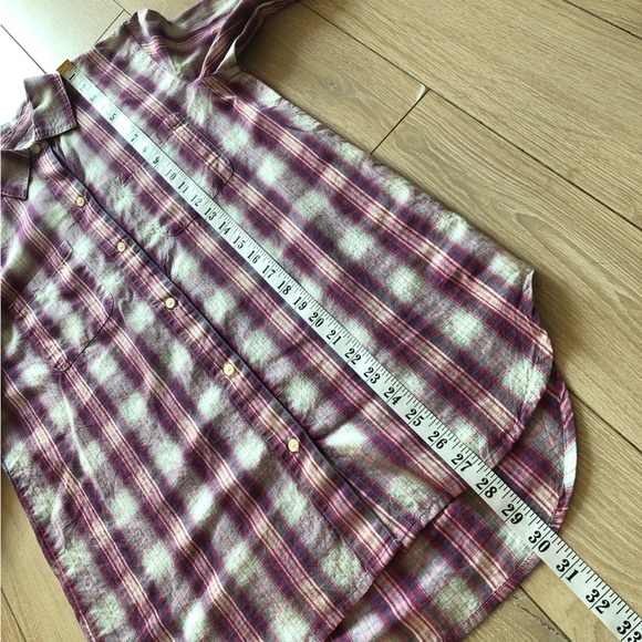 Madewell Cotton Plaid Button Up Long Shirt Size XS - Picture 11 of 11